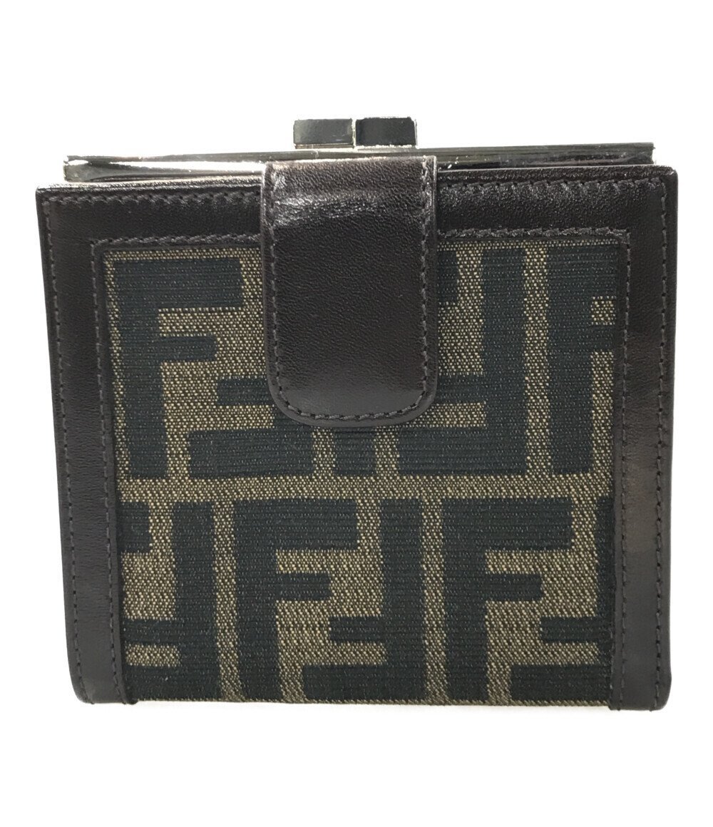 フェンディ 二つ折り財布 ズッカ レディース FENDI [0502]_画像1