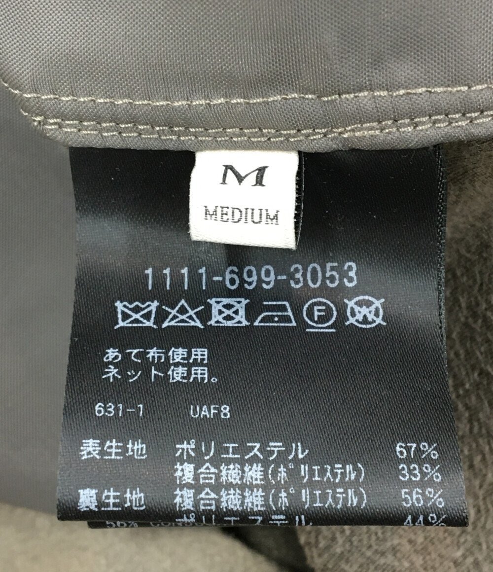 美品 ユナイテッドアローズ フェイクスウェード バンドカラーシャツ メンズ M M UNITED ARROWS [0502]の画像4