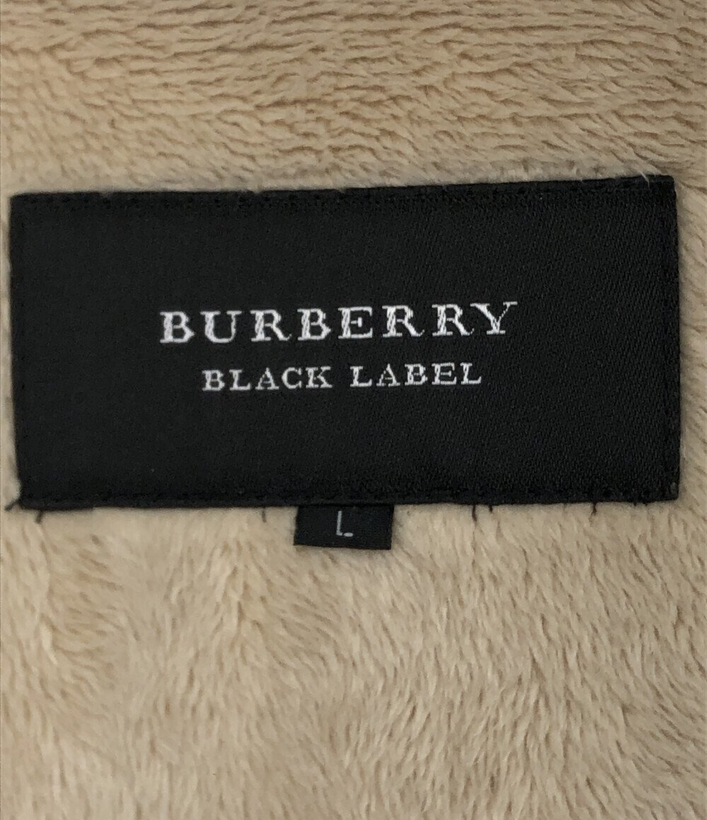 美品 バーバリーブラックレーベル フェイクムートンジャケット BMP45-129-57 メンズ L L BURBERRY BLACK LABEL [0304初]_画像3