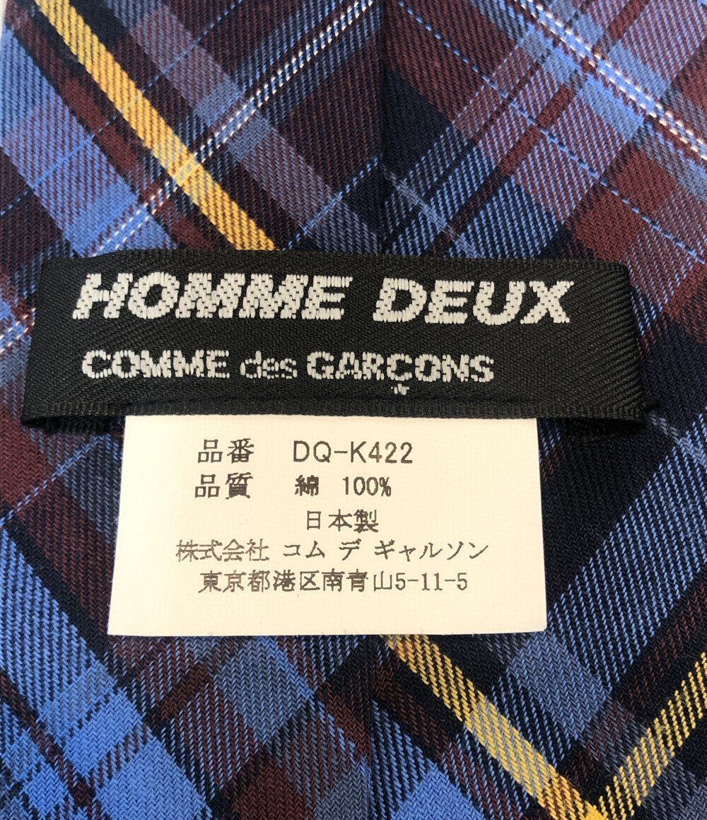 コムデギャルソン ネクタイ チェック柄 DQ-K422 メンズ COMME des GARCONS [0304初]_画像4