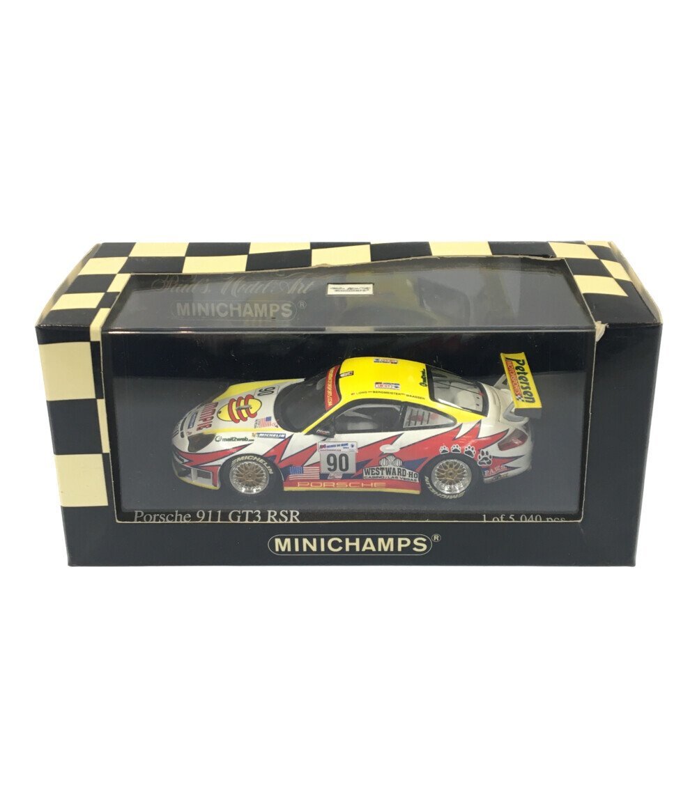 美品 ミニカー ポルシェ 911 GT3 RSR ホワイトライトニングレーシング 2004年ルマン24時間レース 1/43 [0502]_画像1