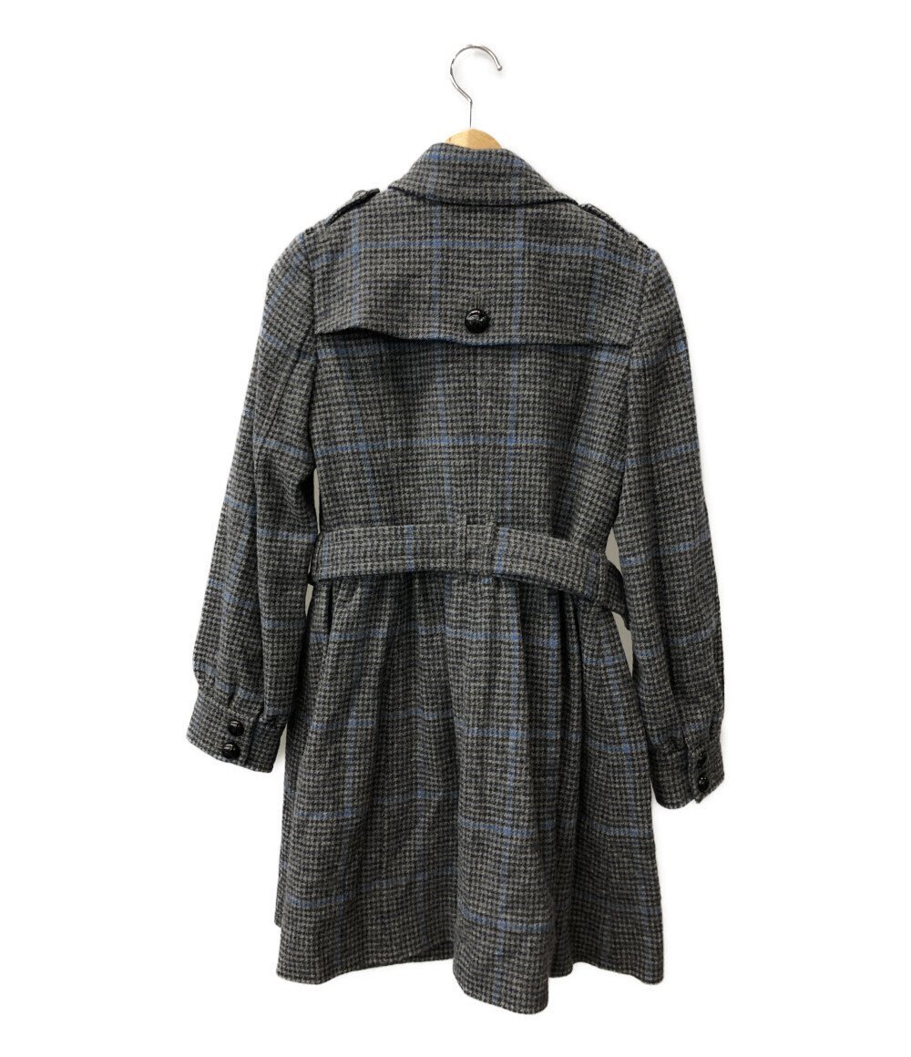 バーバリーブルーレーベル コート チェック柄 E1B21-851-29 レディース 38 S BURBERRY BLUE LABEL [0502]_画像2