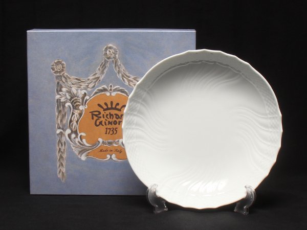 美品 リチャードジノリ 盛り皿 ラウンドディッシュ 21cm ベッキオホワイト Richard Ginori [0402]の画像1