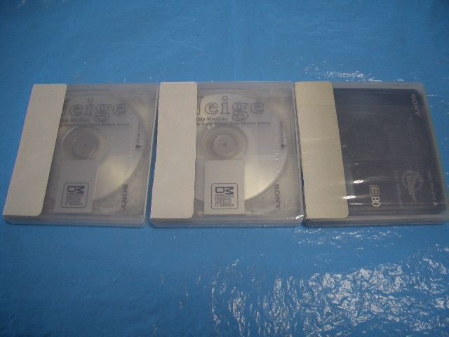 ★SONY　Miniディスク　合計 8枚（ 新品80分×3枚 ／ 中古80分×3枚、74分×2枚）　※ケース＆タイトルラベル付き　_画像2
