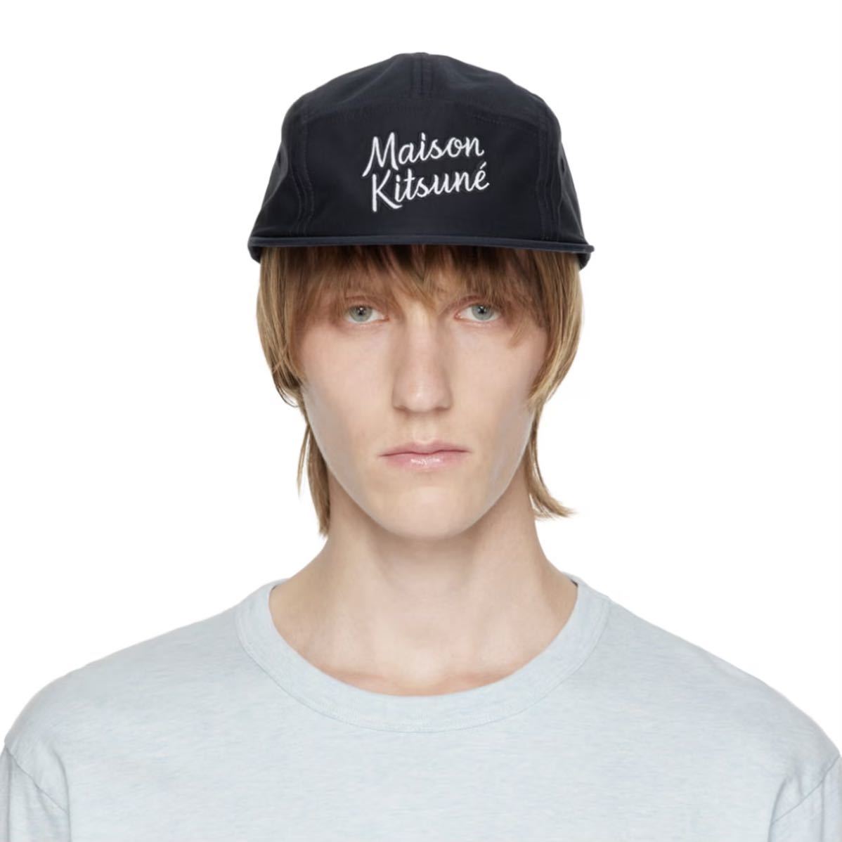 新品未使用 ◆ Maison Kitsune 5Pキャップ ロゴキャップ 帽子 メゾンキツネ ネイビー 紺 ◆