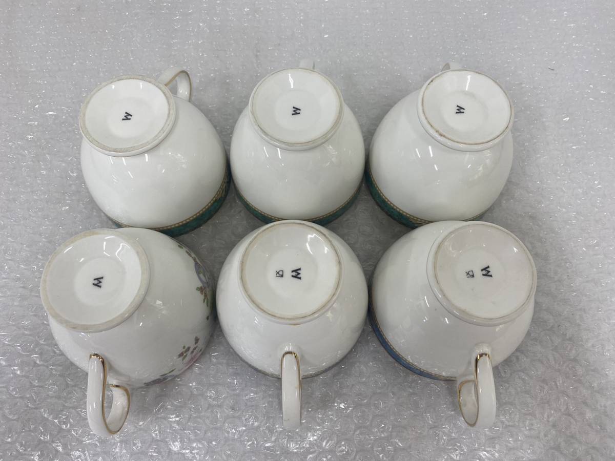 PA017384(013)-403/TN4000【名古屋】食器 カップ＆ソーサー WEDGWOOD ウェッジウッド 6客まとめ SWEET PLUM / CURZON / LAMBOURN_画像6