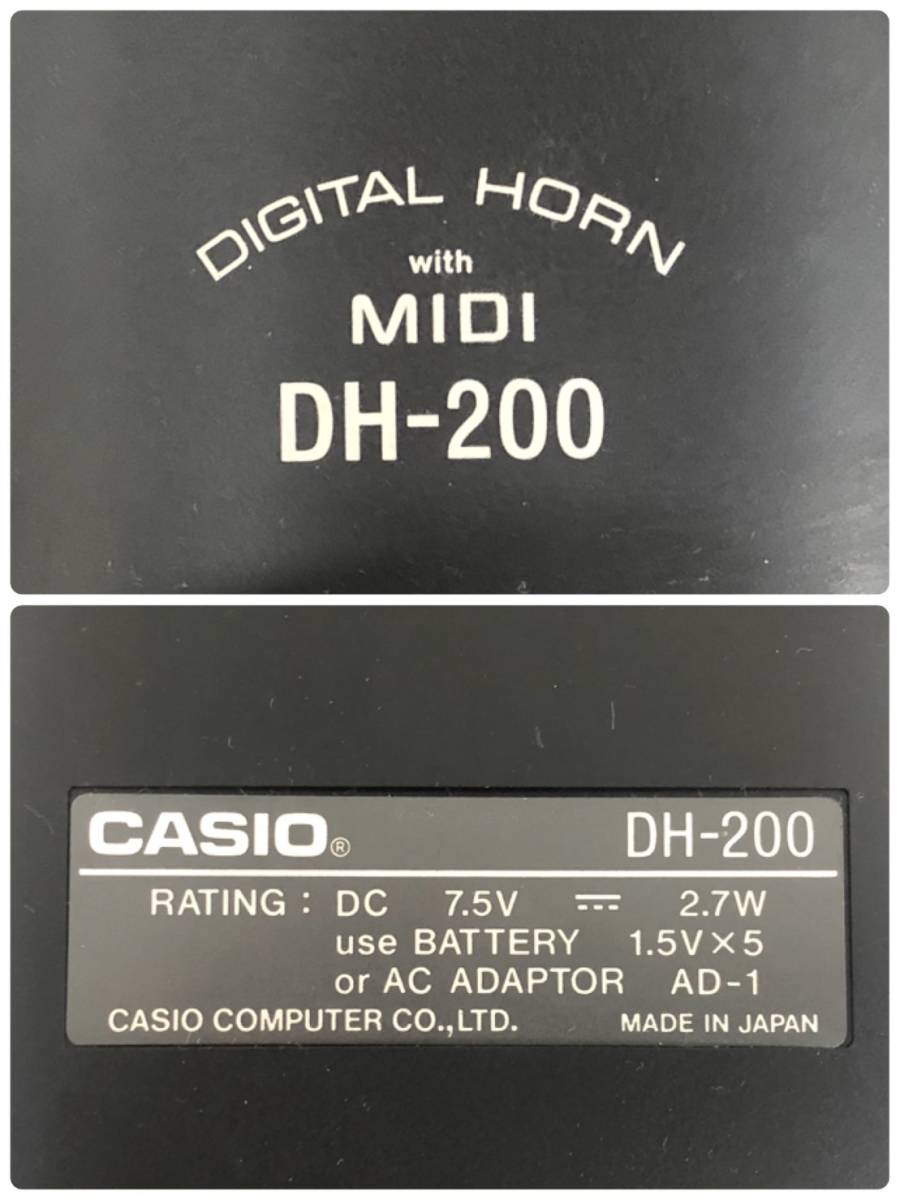 LA016491(023)-307/OS3000【名古屋】CASIO カシオ DIGITAL HORN with MIDI DH-200_画像8