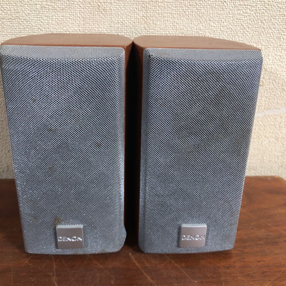  приключение цена!DENON Denon 2way satellite speaker SC-AM330 compact выход звука OK 2 шт. комплект выход звука OK!