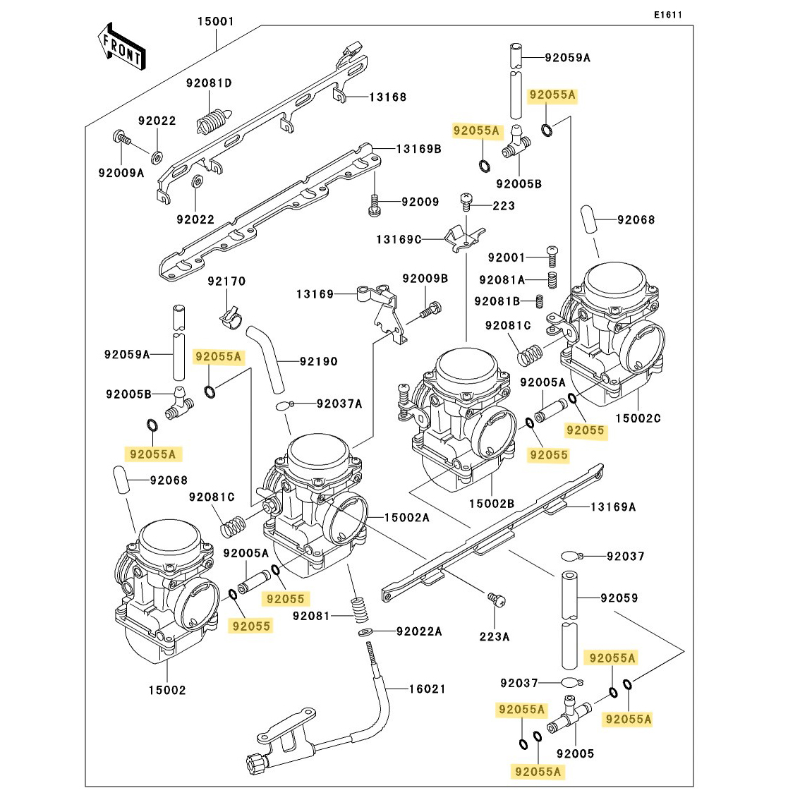 12個 キャブレター ジョイント用 Oリング ゼファー400 バリオス EN400 GPX250R GPZ400R W400 XANTHUS zephyr1100 χ ZXR250 ZXR400 ZZR400_画像5