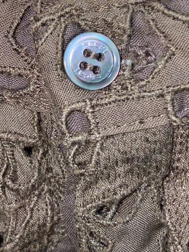 7万5千 矢田 亜希子】 sacai サカイ 星 レース ニット シャツ 7万5千 矢田 亜希子】 sacai サカイ 星 レース ニット シャツ