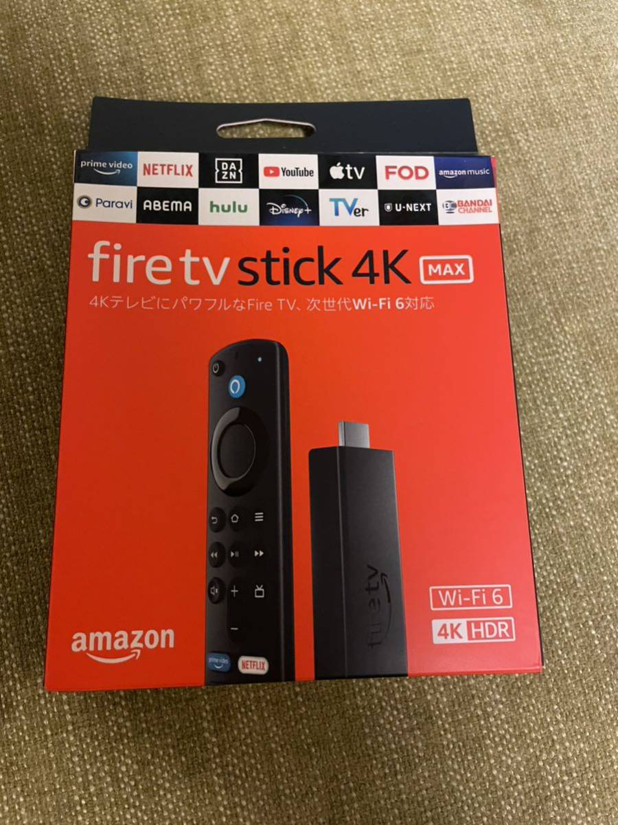 新品 未使用 未開封 Amazon Fire tv stick 4K Max Alexa対応音声