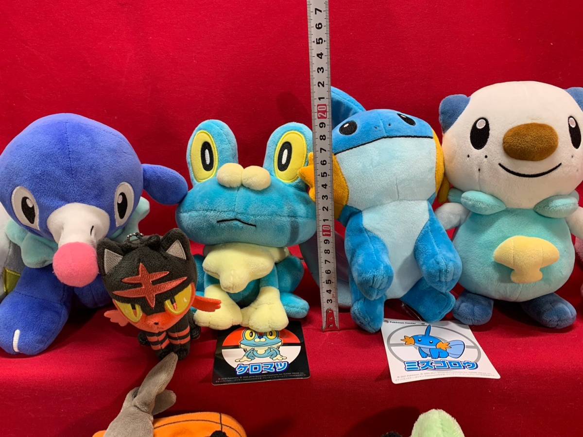 ポケモンセンター　ぬいぐるみ まとめ売り　ピカチュウ セレビィ ミュウツー ラプラス ホウオウ キバナ トゲデマル アシマリ レジアイス_画像3