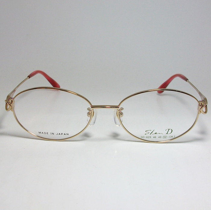 Slen D　スレンディー 日本製 眼鏡 メガネ フレーム SD732-11-52 度付可 ゴールド_画像2