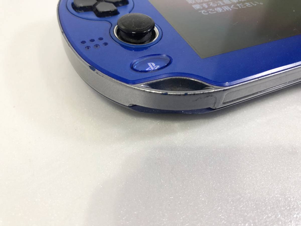 SONY ソニー PS Vita PlayStation Vita Wi-Fiモデル PCH-1000 サファイア・ブルー ポーチ付属 動作確認済 初期化済 CA001060_画像5