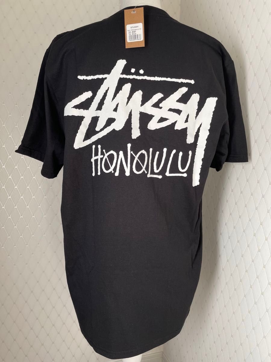 ★Stussy ステューシー★ ハワイ限定 ホノルル ロゴT 新品未使用 USメンズMサイズ 黒 BLACK