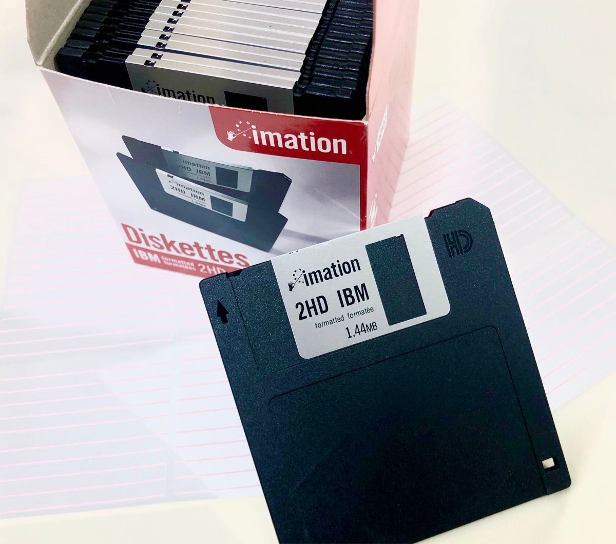 新品未使用　imation Diskettes 2HD フロッピーディスク　24枚
