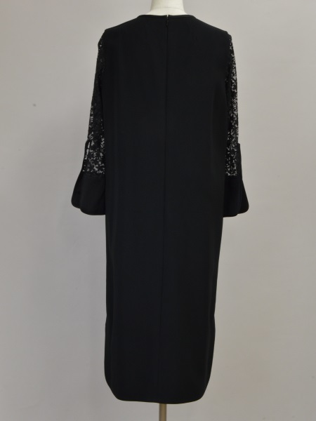 マメクロゴウチ Mame Kurogouchi ドレス/ワンピース Floral Lace Sleeve Dress 2サイズ MM23PS-DR735 黒 レディース j_p F-L7709_画像2