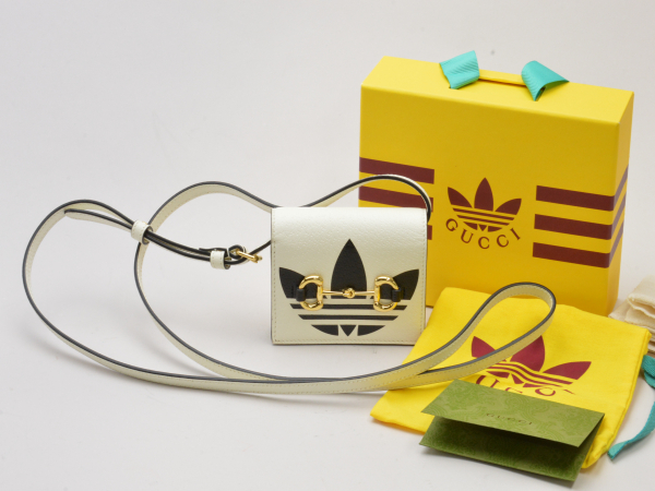 グッチ GUCCI×adidas ホースビット レザー コンパクトウォレット グッチ GUCCI×adidas ホースビット レザー コンパクトウォレット