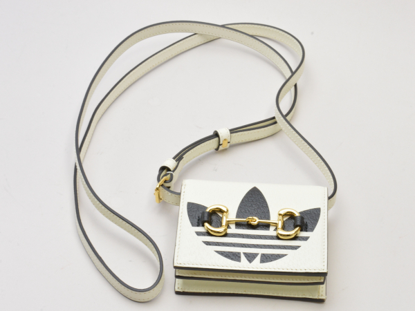 グッチ GUCCI×adidas ホースビット レザー コンパクトウォレット グッチ GUCCI×adidas ホースビット レザー コンパクトウォレット