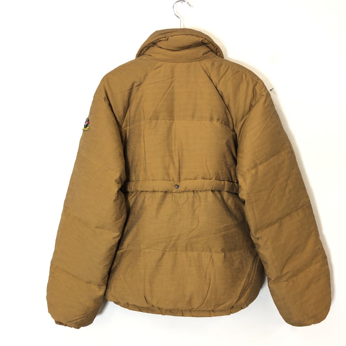 I1826-F◆80s◆フランス製◆Moncler モンクレール アシックス期 ダウンジャケット vitage old ◆M ナイロン コットン イエロー 古着 メンズ_画像6