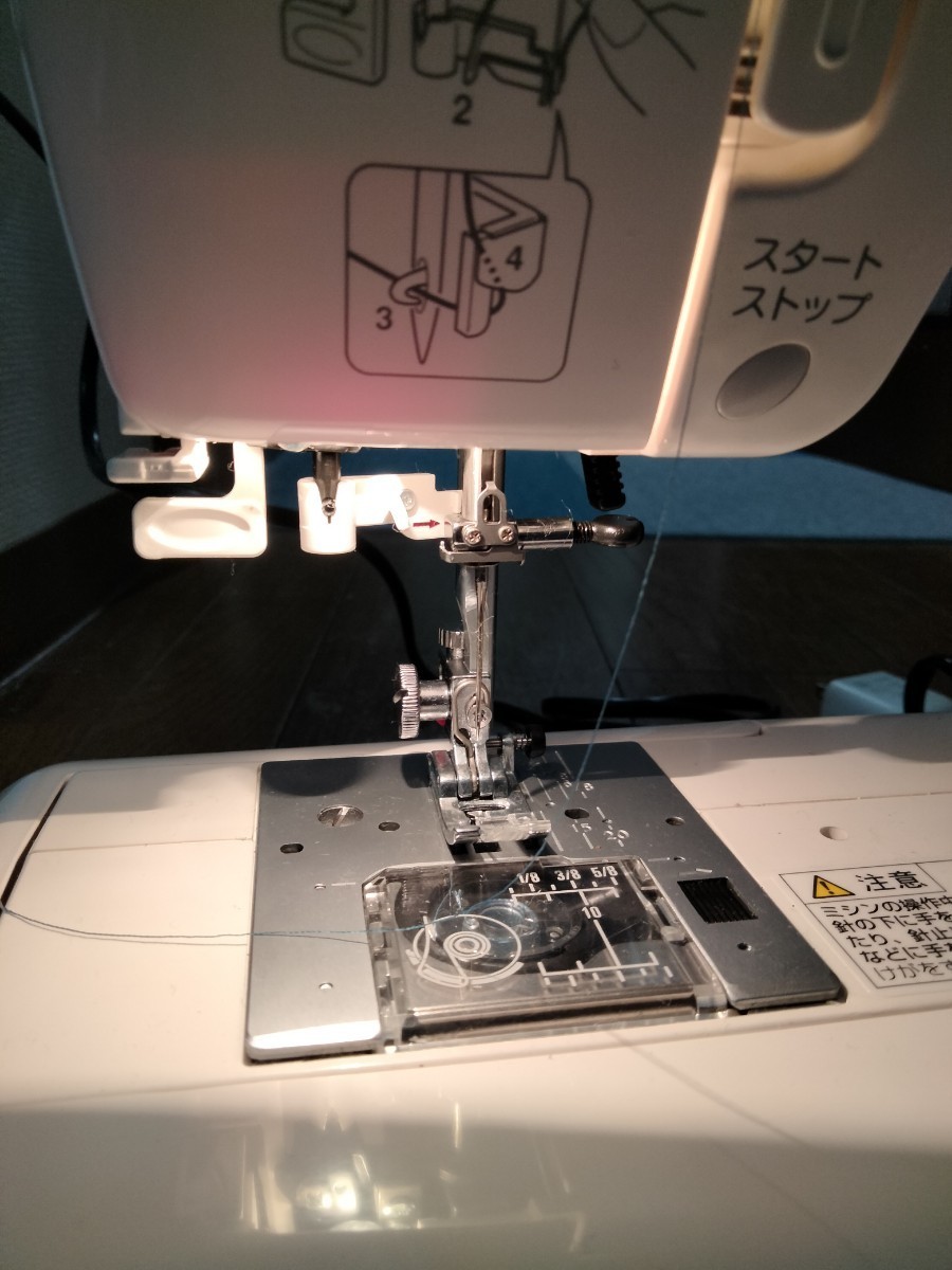 動作品　美品　JANOME ジャノメ MODEL 751型　D200　ハンドクラフト 手工芸　試し縫い画像あり_画像9