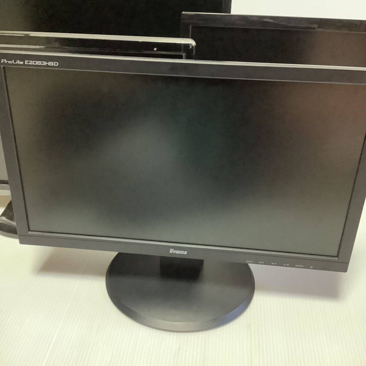 モニター 4点セット まとめ売り ディスプレイ iiyama PL2083H/GREEN HOUSE GH-AAH203SDLB/ASUS VS197N-EDN/Dell E2216H ジャンク扱い_画像2