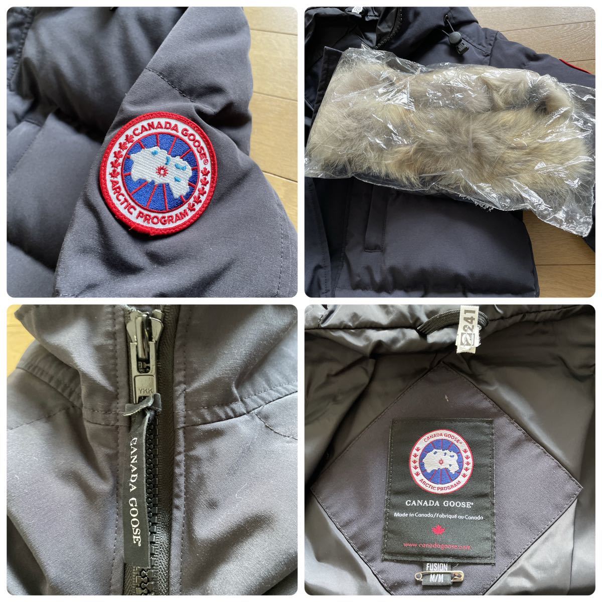 カナダグース CANADA GOOSE ダウンジャケット CARSON PARKA ネイビー サイズM