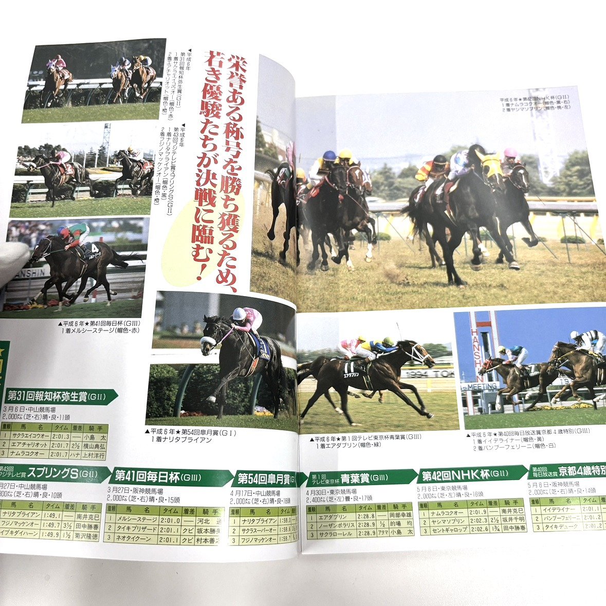 【41】JRA レーシングプログラム 3冊① 第55回オークス 第77回東京特別障害 第61回日本ダービー ナリタブライアン チョウカイキャロル_画像4