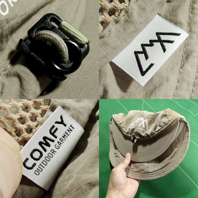 ^CMF COMFY OUTDOOR GARMENT rom and rear (before and after) 2 sheets .. mesh cap ALL TIME CAP beige one size beautiful goods!!!^