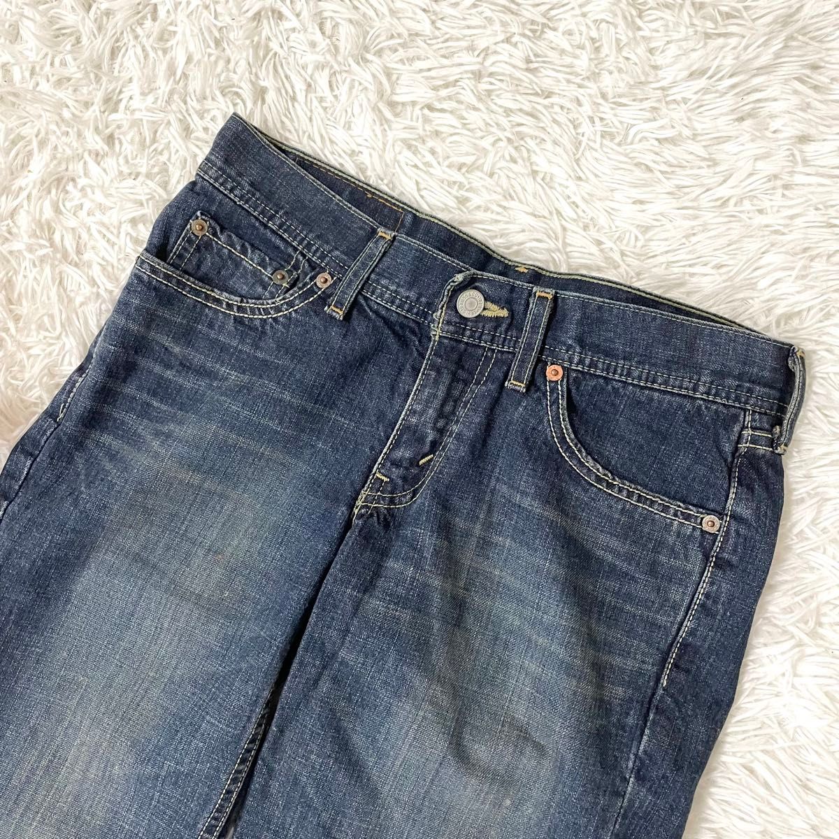 古着 リーバイス Levis★28インチ デニム ハーフパンツ ショート パンツ メンズ S ヴィンテージ vintage 紺色