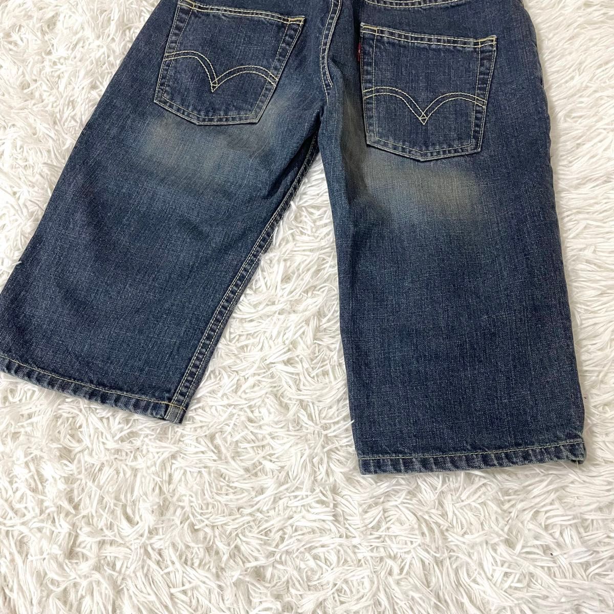 古着 リーバイス Levis★28インチ デニム ハーフパンツ ショート パンツ メンズ S ヴィンテージ vintage 紺色