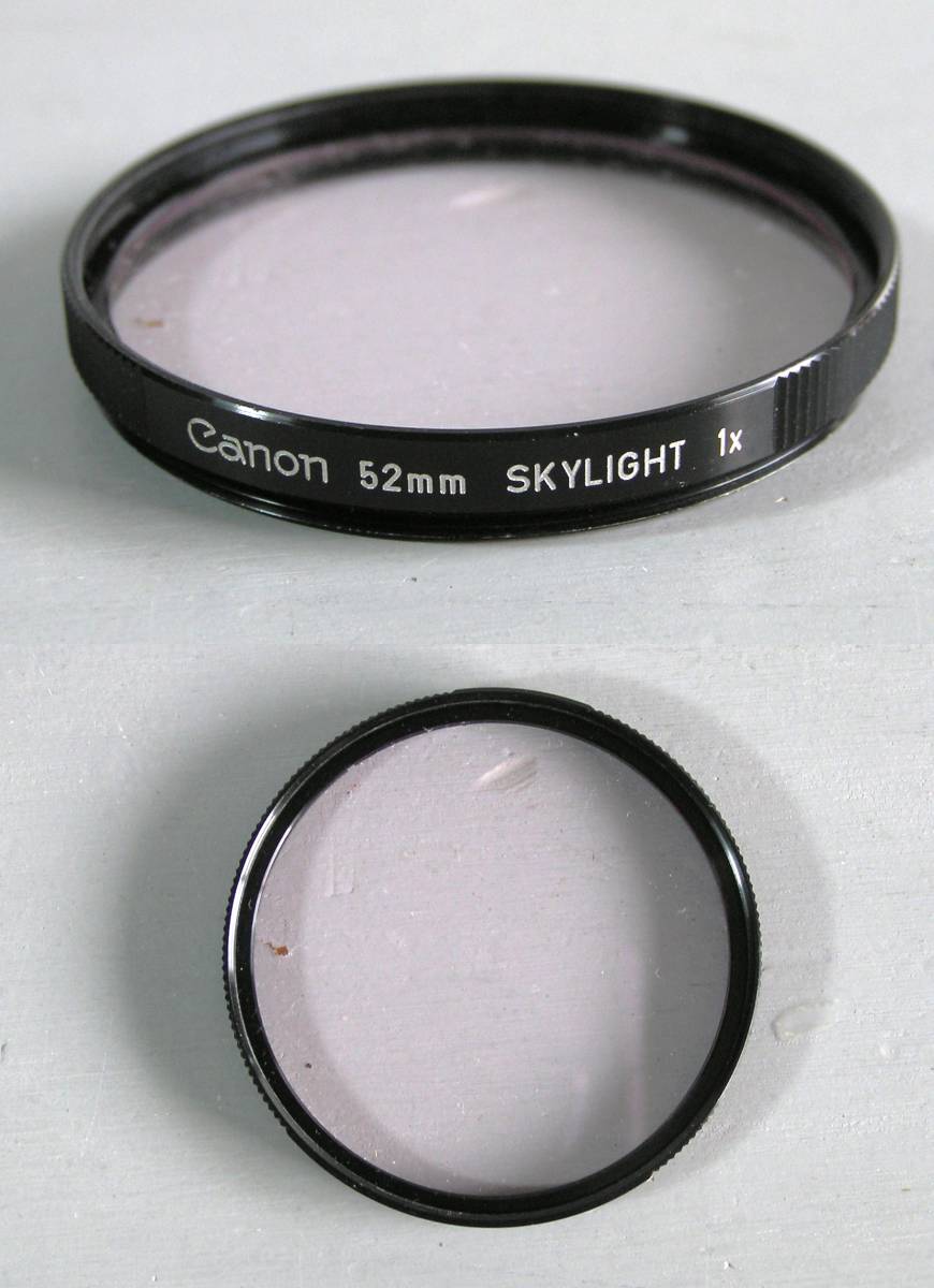 Canon　(440)　 中古・レンズフィルター　52mm 　Skylight（レンズ保護・紫外線吸収） キャノン_画像1