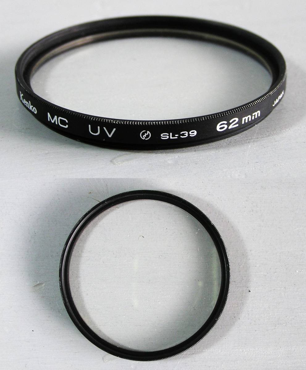 Kenko　 (430) 　中古・レンズフィルター　62㎜　UV（レンズ保護兼用、紫外線防止） ケンコー　_画像1