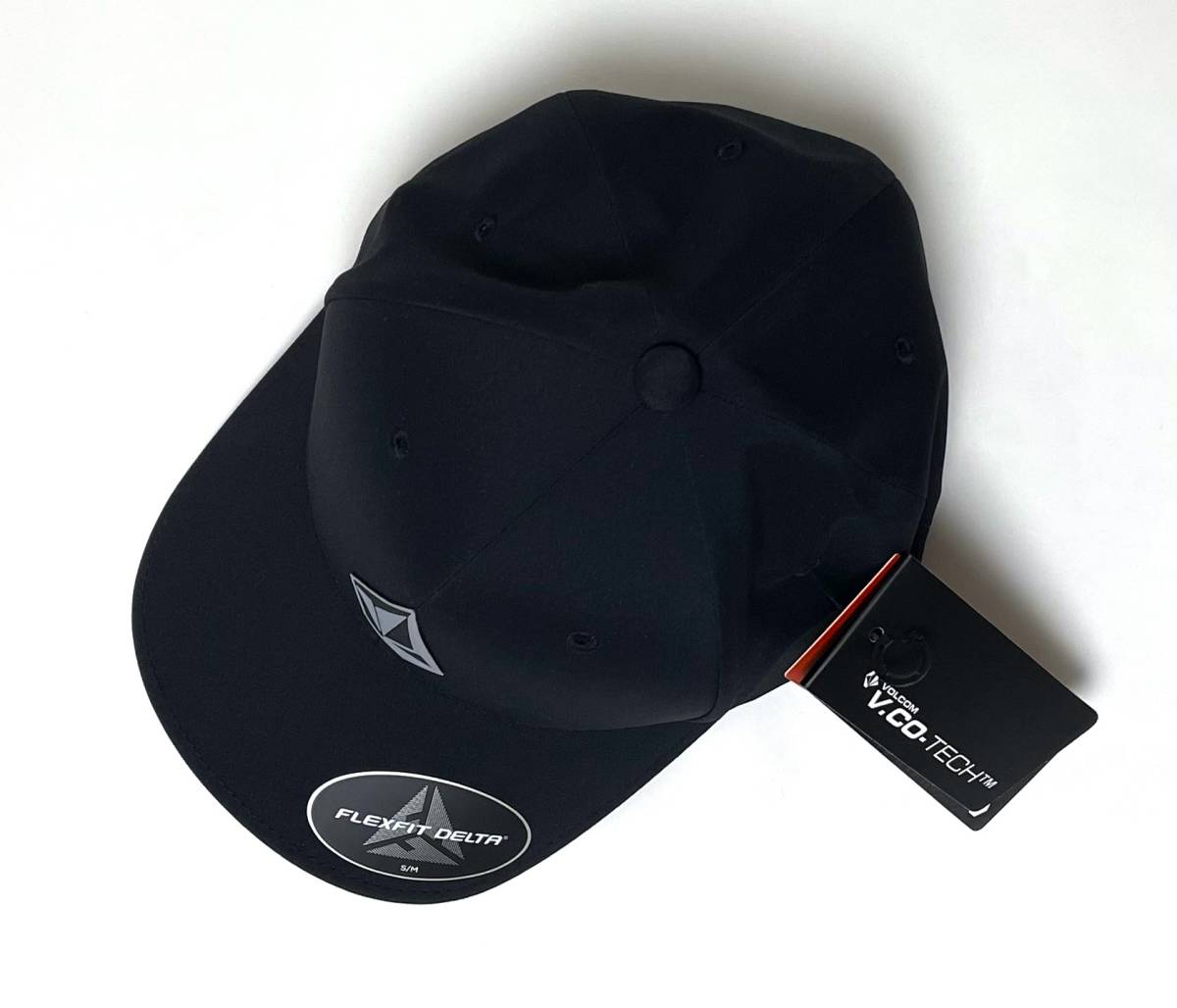 VOLCOM ボルコム D5512319BLK① L/XLサイズ キャップ Cap 帽子 撥水加工 ロゴもの ブラック色 FLEXFIT DELTA ヴォルコム 新品即決 送料無料_画像8