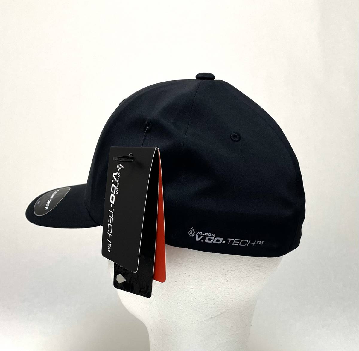 VOLCOM ボルコム D5512319BLK① S/M サイズ キャップ Cap 帽子 撥水加工 ロゴもの ブラック色 FLEXFIT DELTA ヴォルコム 新品即決 送料無料_画像6