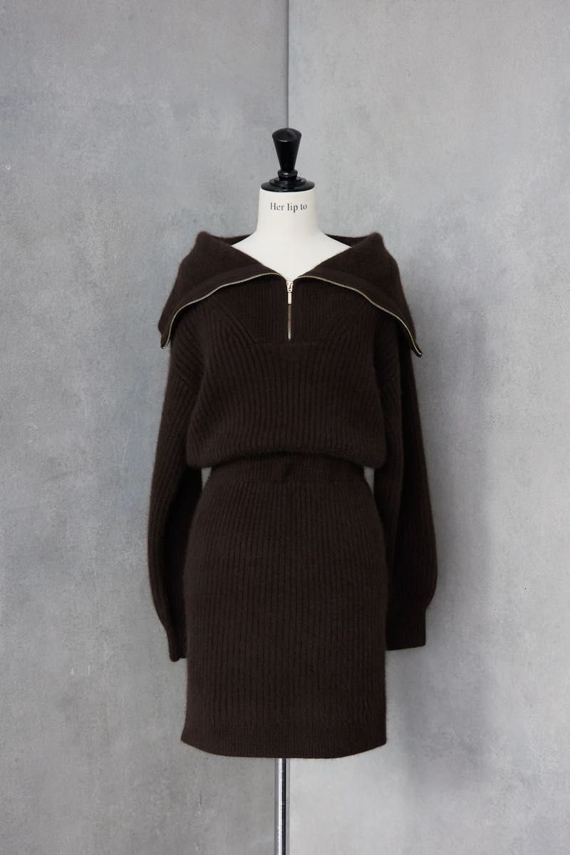 herlipto Half Zip Knit Mini Dress 今期 完売|Yahoo!フリマ herlipto Half Zip Knit Mini Dress 今期 完売|Yahoo!フリマ