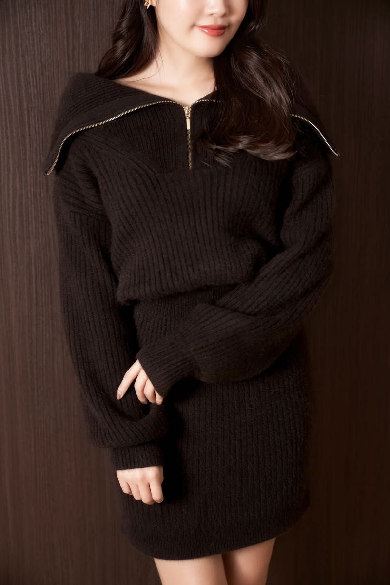 herlipto Half Zip Knit Mini Dress - メルカリ - ワンピース herlipto Half Zip Knit Mini Dress - メルカリ - ワンピース