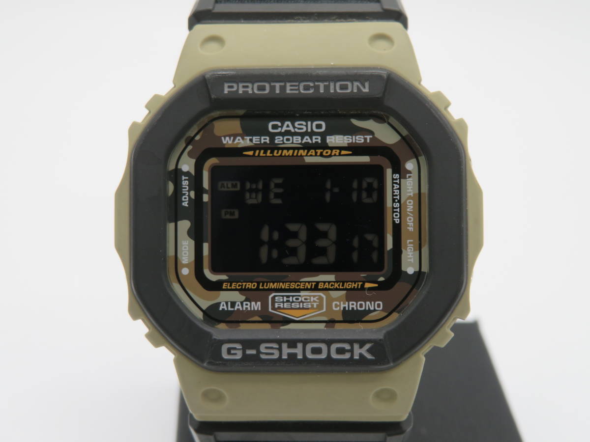 CASIO(カシオ）G-SHOCK　DW-5610SUS　迷彩カラー　腕時計　中古品　C2ー13A　_画像1