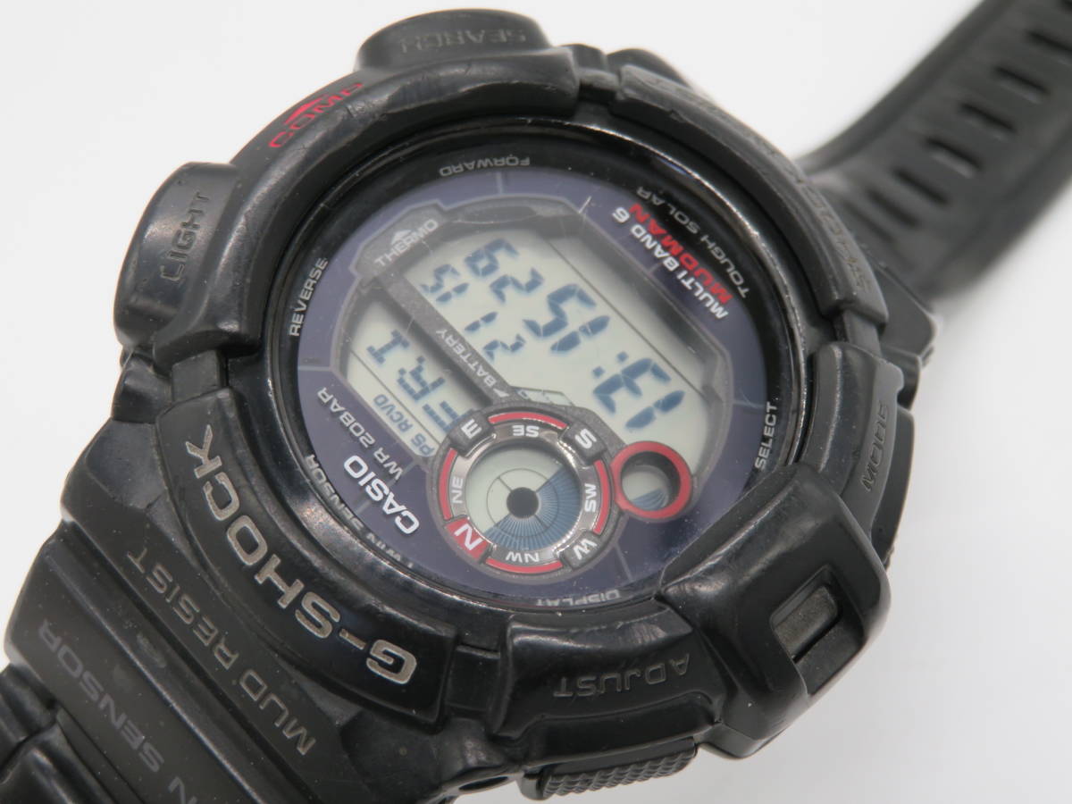 CASIO(カシオ）G-SHOCK　MUDMAN タフソーラー　GW-9300　ブラックカラー　腕時計　中古品　I2ー6A　_画像4
