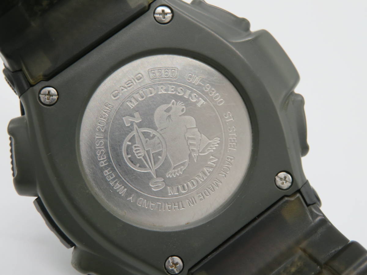 CASIO(カシオ）G-SHOCK　MUDMAN タフソーラー　GW-9300　ブラックカラー　腕時計　中古品　I2ー6A　_画像3