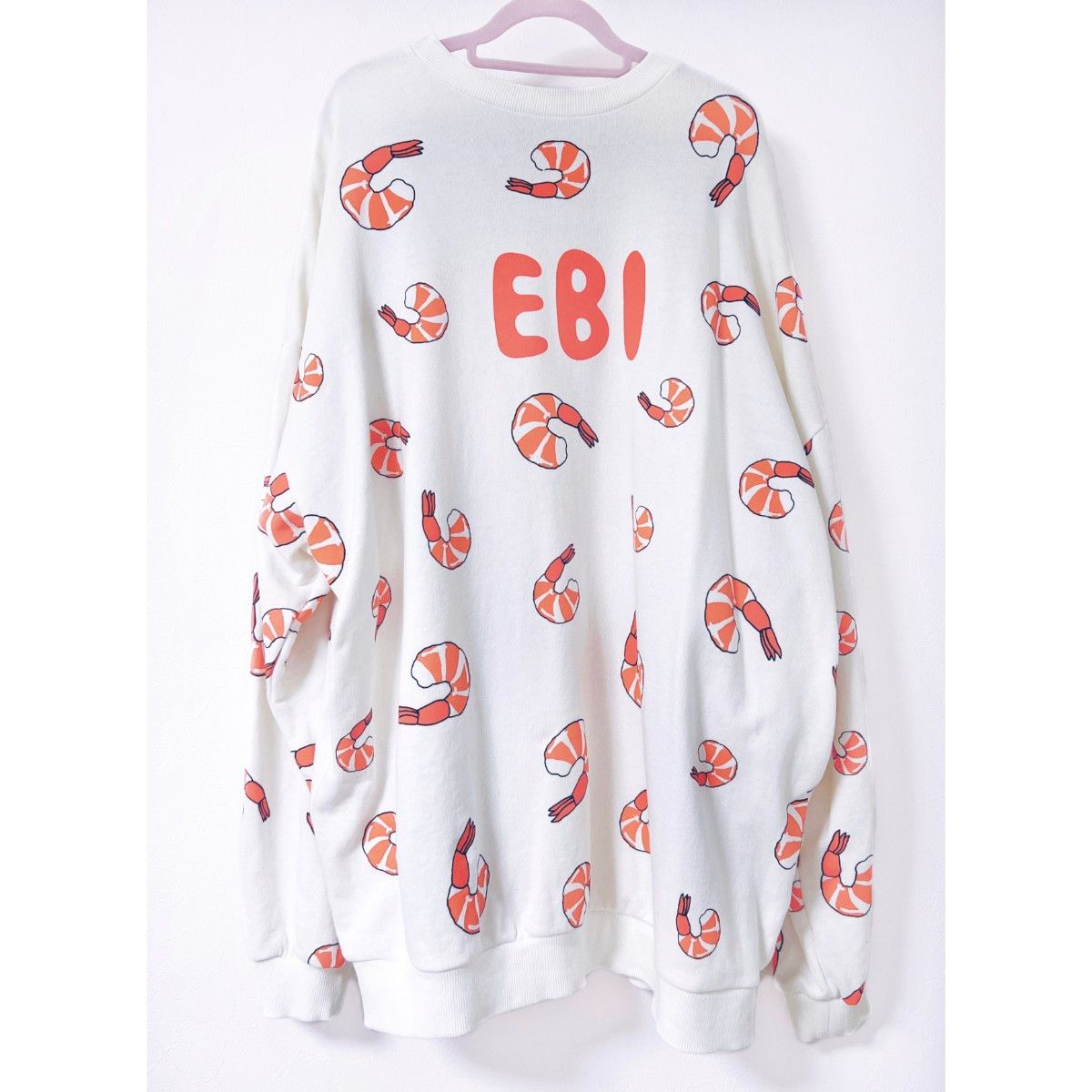 PUNYUS フード総柄スウェット(EBI) プニュズ エビ トレーナー PUNYUS フード総柄スウェット(EBI) プニュズ エビ トレーナー