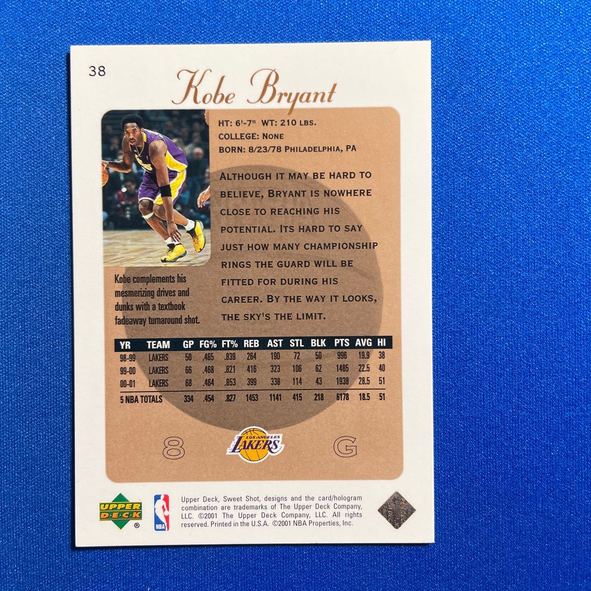 〝NBA祭り〟【Kobe Bryant(コービー)】2000年Sweet Shot レギュラーカード！_画像2