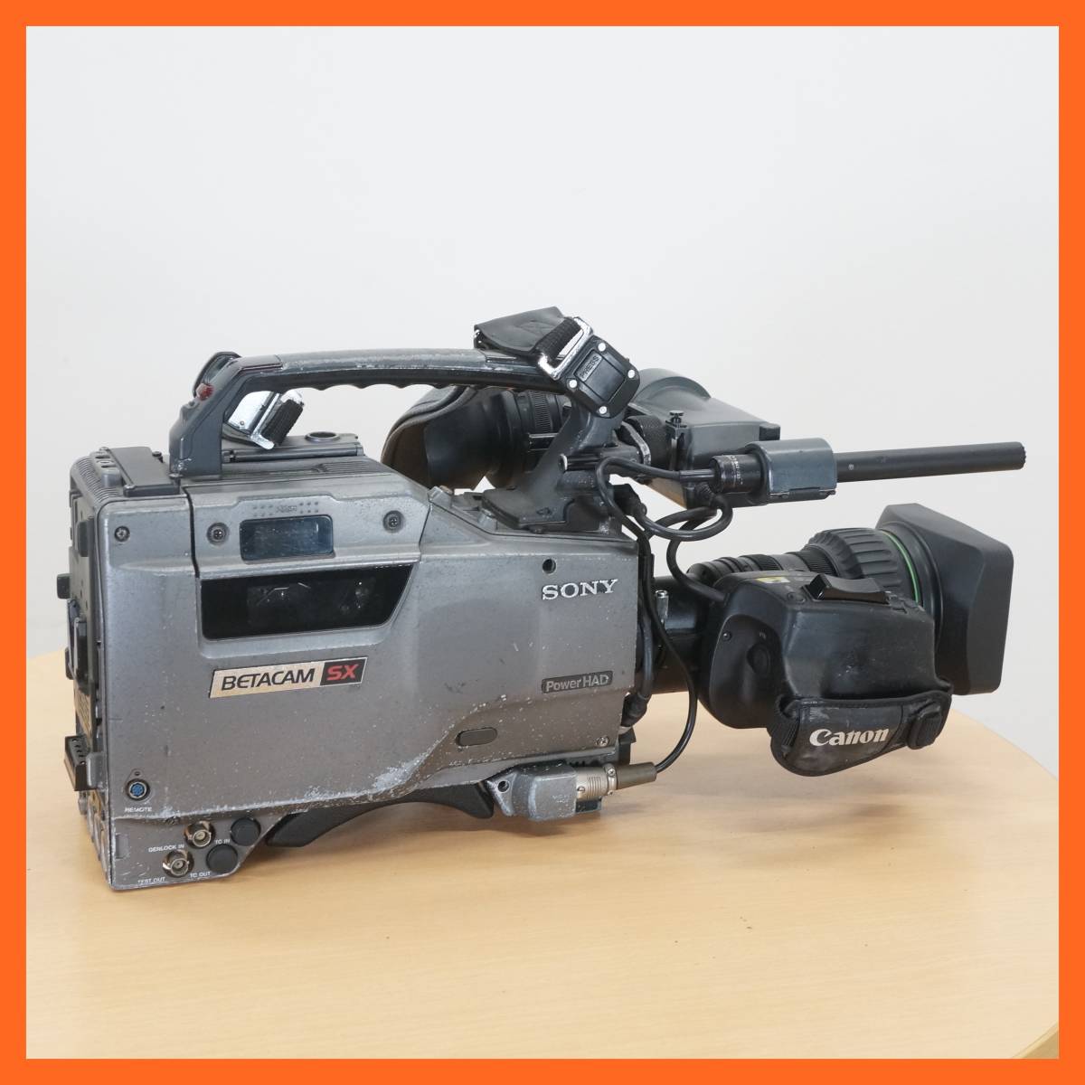 前ダ:【SONY/ソニー】業務用 BETACAM SX DNW-7 カムコーダー BVF-V10 ファインダー/Canon レンズ YJ18×9B4 VRS SX12 放送用 ★送料無料★_画像1