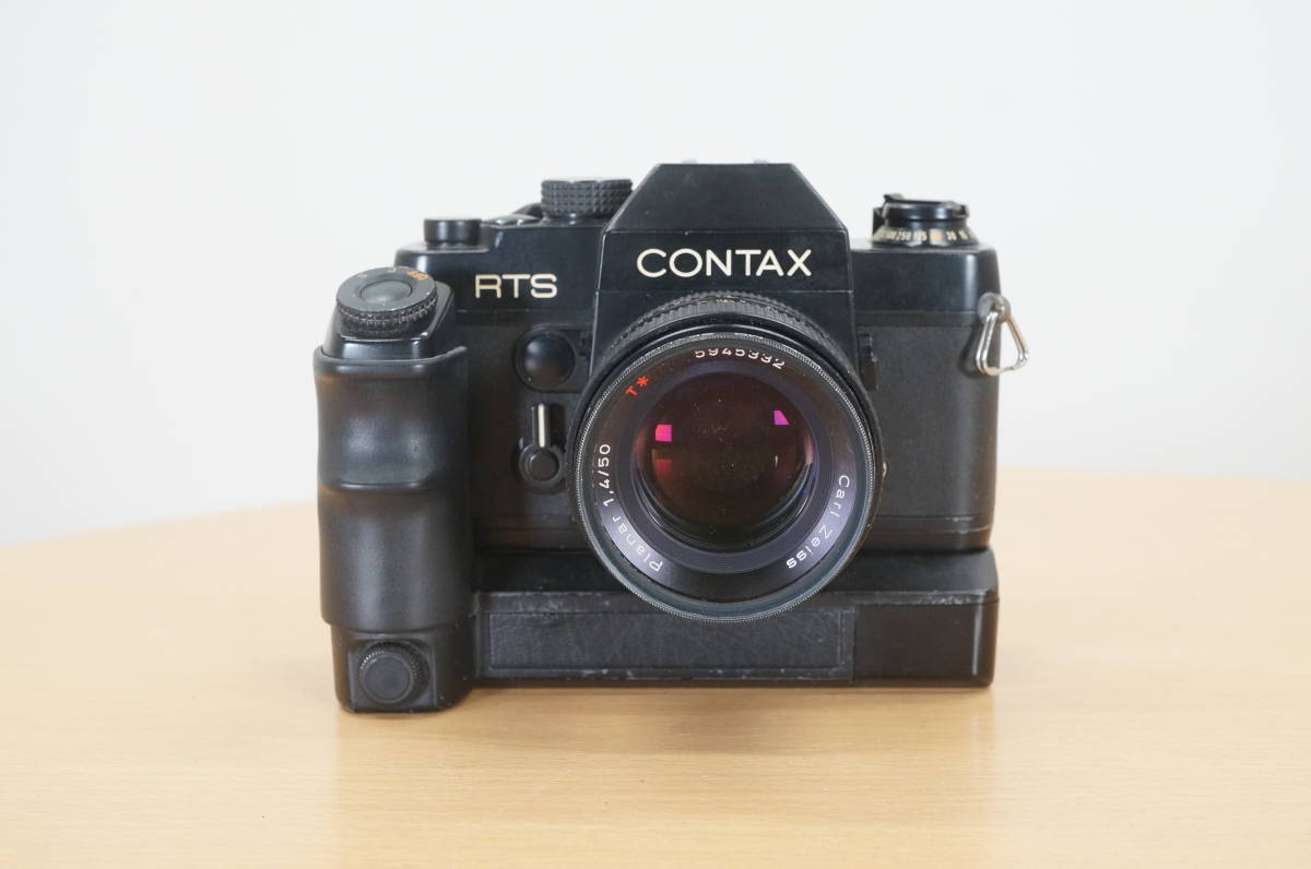  front da:[CONTAX/ Contax ] film camera RTS YASHICA / lens Carl Zeiss Planar T* 1.4/50 /REAL TIME WINDER W-3 * free shipping *