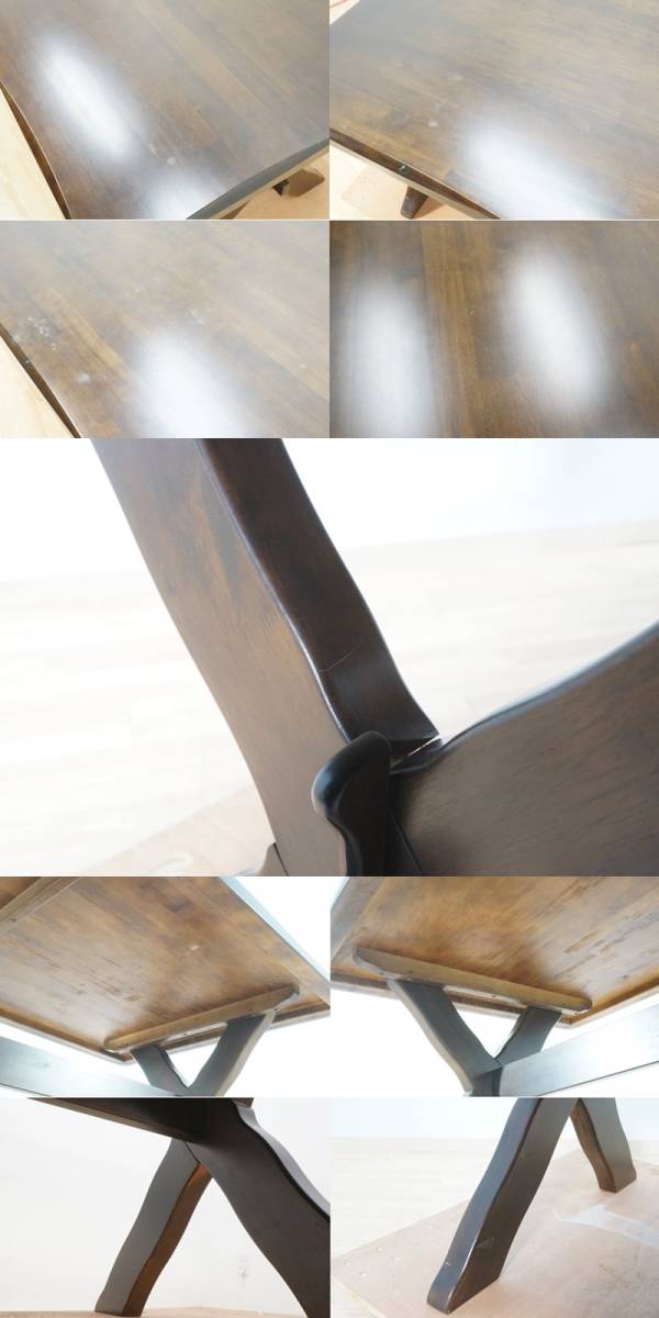  передний da:[ Karimoku Furniture ]RUSTICru палочка обеденный стол примерно 181.5×101.8. натуральное дерево обеденный стол стол обеденный стол стол living мебель работа стол 