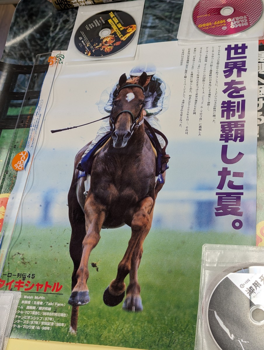 競馬 JRA　ヒーロー列伝タイキシャトル　50×35サイズポスター。小さいサイズのポスターです。マイルまでなら無敵タイキシャトル岡部幸雄。_画像9