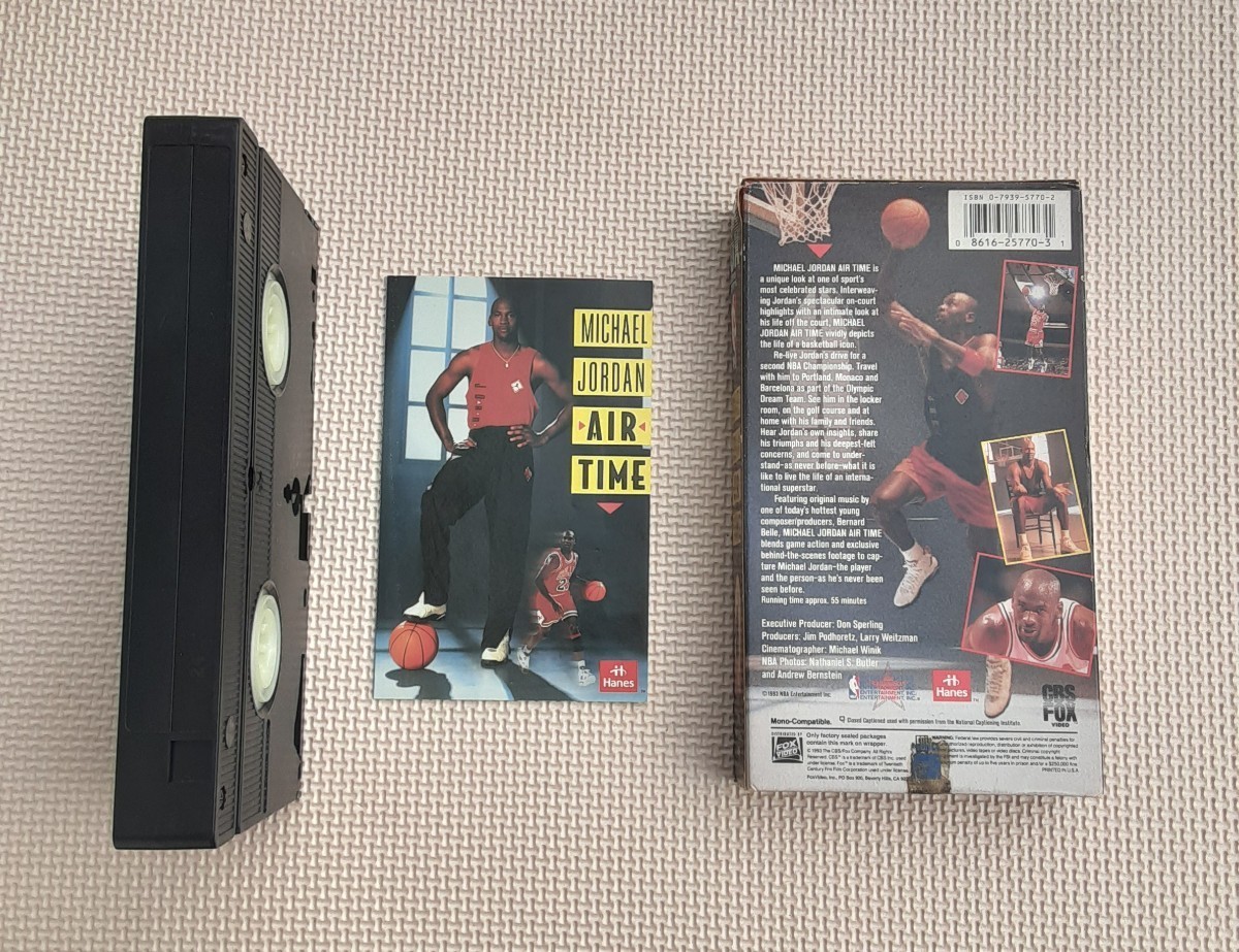 マイケル ジョーダン AIR TIME VHS ビデオテープ レトロ ビデオ MICHAEL JORDAN エアー タイム バスケットボール コレクション の画像2