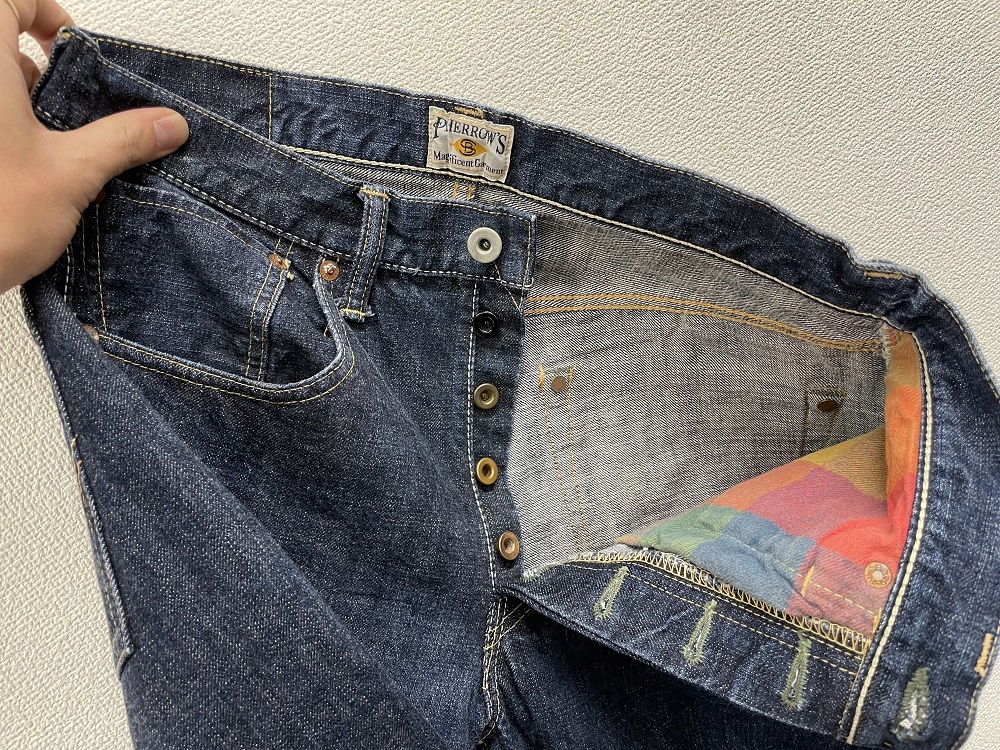  Fellows PHERROW\'S 421SW originals tray to jeans * size 30/36 hemming Denim pants *A2402