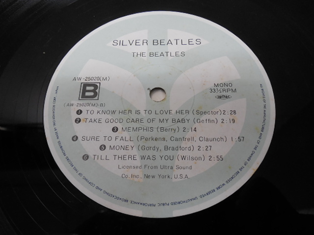 THE BEATLES・ザ・ビートルズ / SILVER BEATLES 1962 SELECTIONS (国内盤) 　 　 LP盤・AW-25020 M_画像8