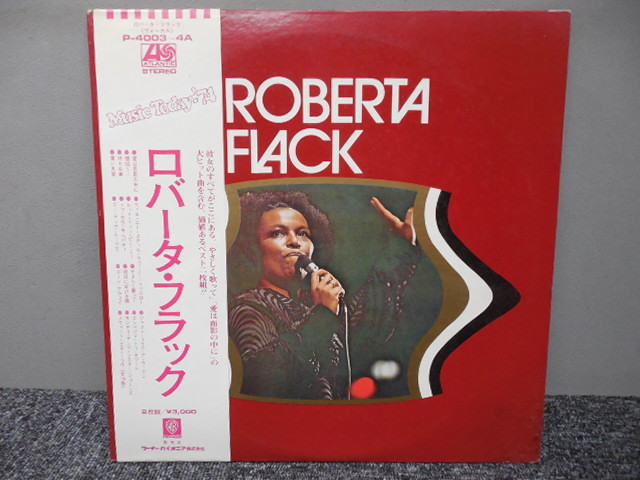 ROBERTA FLACK・ロバータ・フラック (2枚組・帯あり・補充注文票つき・国内盤) 　 　 LP盤・P-4003-4_画像2